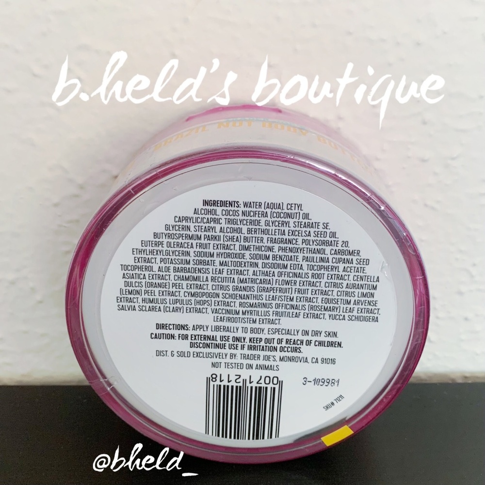Free w/Purchase — Trader Joe’s Special Bundle Trio of Brazil Nut Body Butter New - Picture 5 of 16